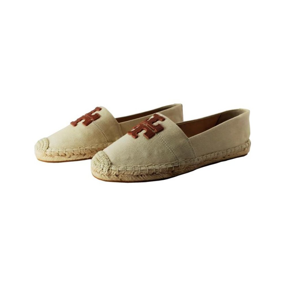 Tory Burch Tan Royal Weston Espadrille Flats
